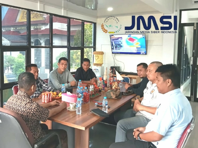 Kunjungan silaturahmi jajaran pengurus JMSI Bengkalis ke Kejari (foto/istimewa)