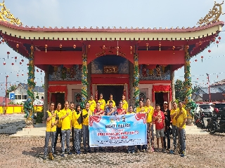 Kegiatan Bhakti Religi Polsek Mandau di rumah ibadah.(foto:ist)