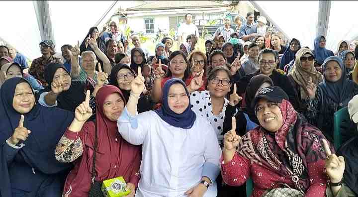 Kampanye Kasmarni di Kelurahan Titianantui Kecamatan Pinggir.(foto:ist)