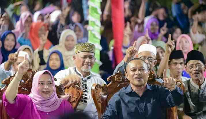 Masyarakat Kecamatan Bantan, dukung sepenuhnya Paslon KBS.(foto:ist)