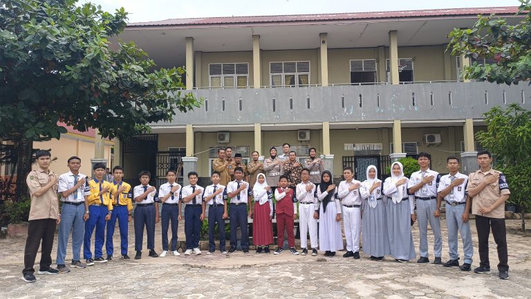 Launching Sekolah Percontohan Tertib Berlalulintas Polres Bengkalis 2025.(foto: ist)
